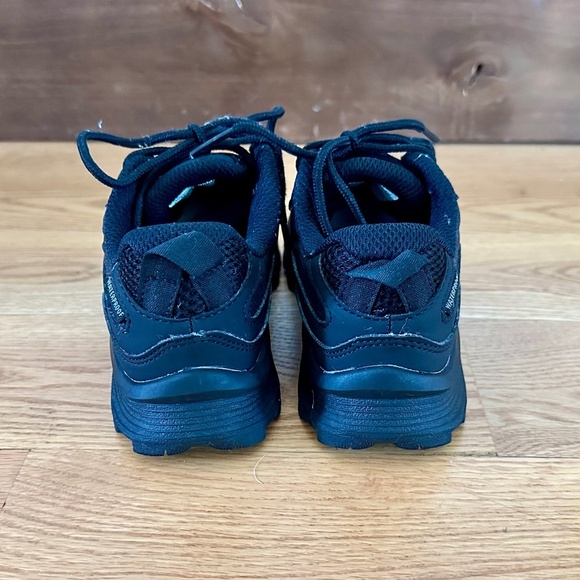 Merrell Kids Moab Speed Low Waterproof (Little Kid) in Black - Size 1 - Picture 4 of 11